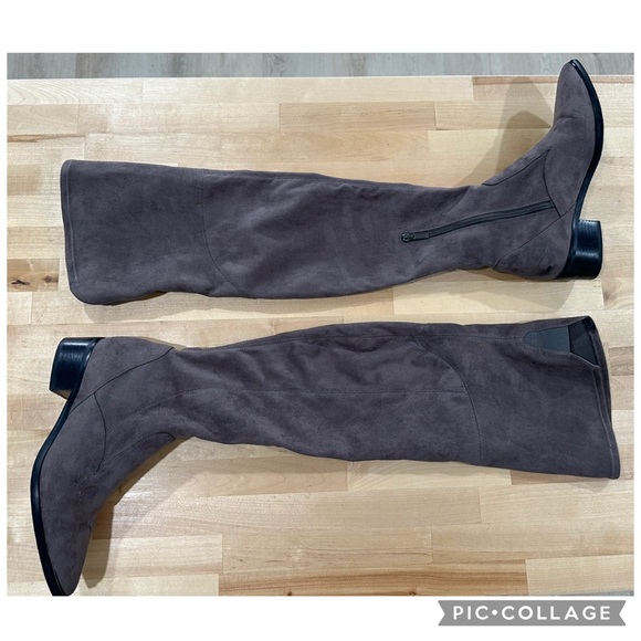 Marc Fisher Yakira Faux Suede Over-the-Knee Boots Size 7.5M Brownish Gray - Picture 5 of 15